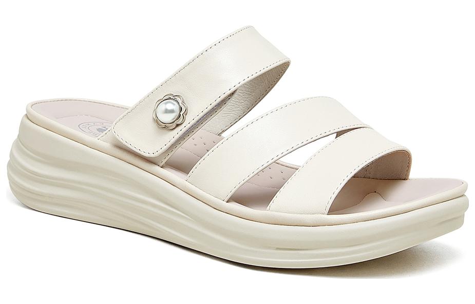 Lookbook 駱駝舒適減震耐磨防滑女款一字拖鞋