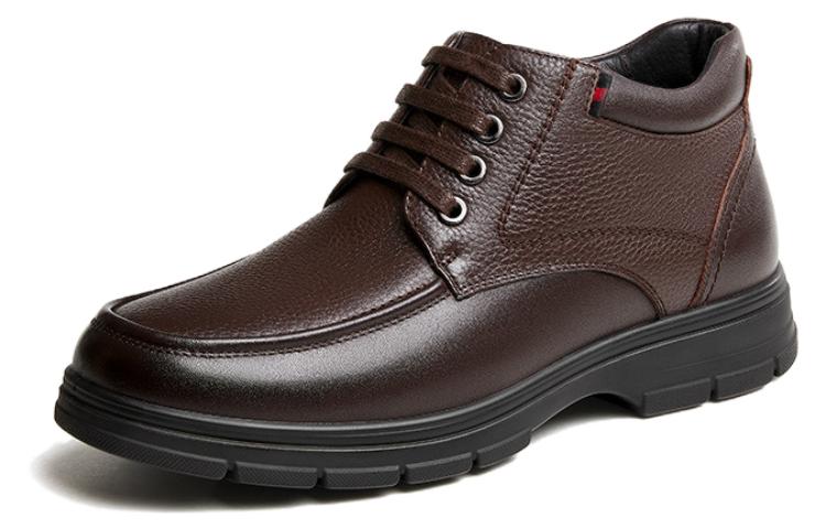 Lookbook Zapatos de Cuero Formal CAMEL CROWN 'Comodidad Caliente con Forro Polar' PE12246946