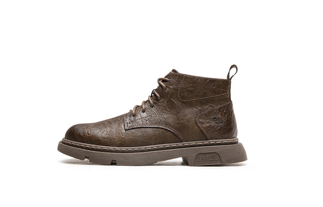 CAMEL CROWN Leather CMFT Vintage British Style 'Martins Boots'