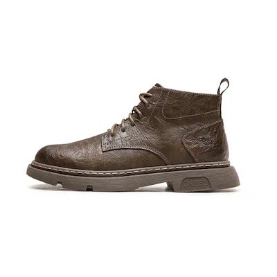 CAMEL CROWN Leather CMFT Vintage British Style 'Martins Boots'