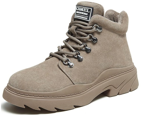CAMEL CROWN Marten Boots 'Comfort Warmth Mid-Heel Women's' LF22245170 Shop CAMEL CROWN Marten Boots 'Comfort Warmth Mid-Heel Women's' LF22245170