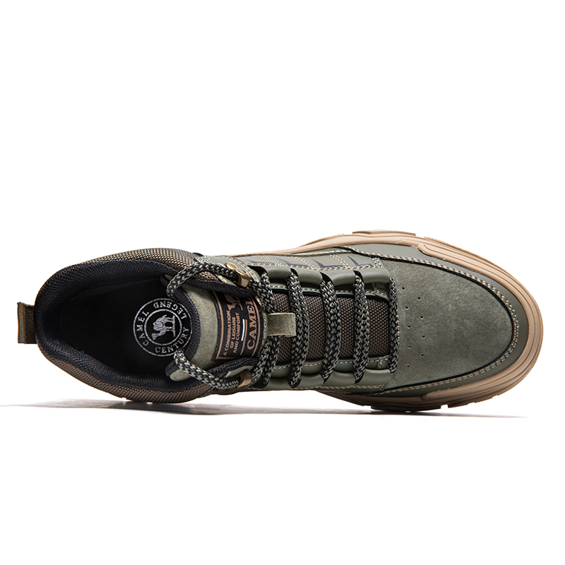 Shop CAMEL駱駝 舒適防滑 中筒 馬丁靴 男款