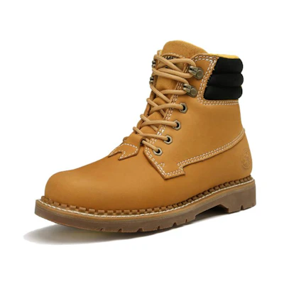 CAMEL CROWN Mid-Top Martin Boots 'Leather Slip-Resistant Thick Sole'