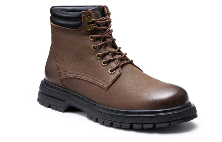 CAMEL CROWN Retro British Short Boot 'Brown Black' GE12235264