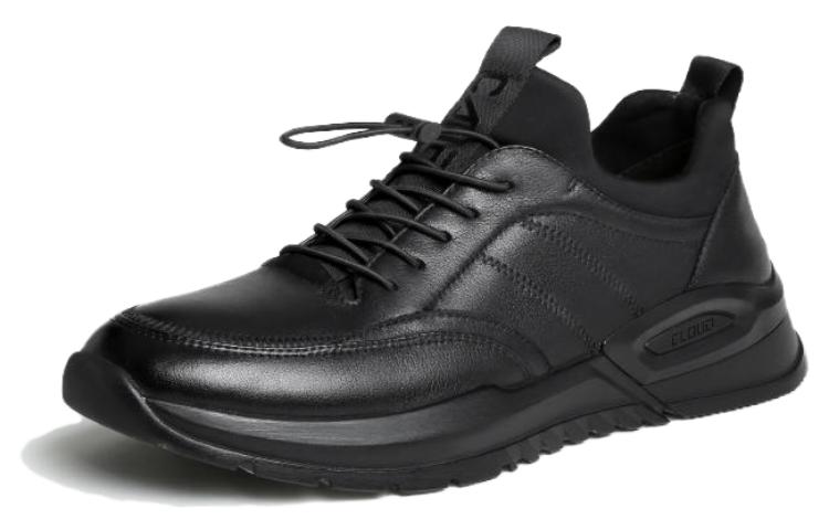 CAMEL CROWN Running Shoes Low Top 'Black Shock-Absorbent Slip-Resistant Warm'