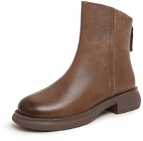 CAMEL CROWN Short Boot 'Fleece Comfort Cotton - Women's' LF22247537 CAMEL CROWN Short Boot 'Fleece Comfort Cotton - Women's' LF22247537