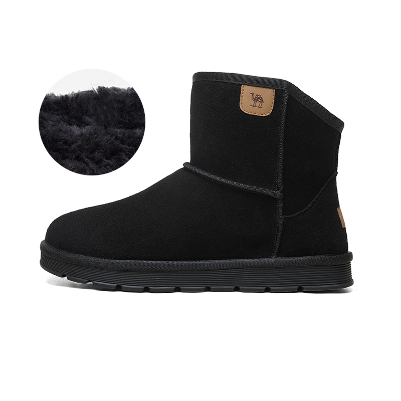 CAMEL CROWN Short Snow Boot 'Fleece-Lined Thick'