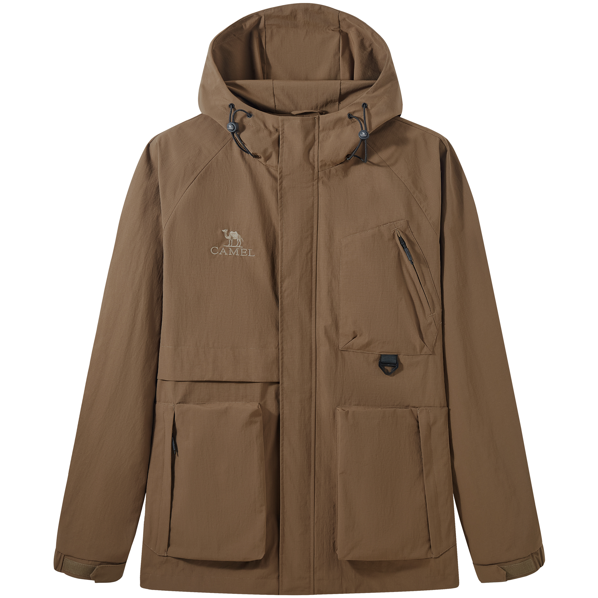 CAMEL Functional Urban Series Waterproof Windproof Hooded Utility Jacket Unisex M34CW01709