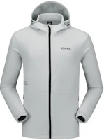 CAMEL Insulated Fleece Hooded Jacket Unisex - Space Gray A9W117115 CAMEL Insulated Fleece Hooded Jacket Unisex - Space Gray A9W117115