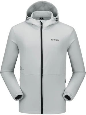 駱駝保暖抓毛連帽外套 中性款 - 太空灰 A9W117115 Buy 駱駝保暖抓毛連帽外套 中性款 - 太空灰 A9W117115