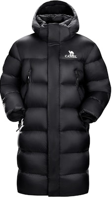 Camel Long Puffer Jacket Phantom Black Unisex, Water-Resistant & Removable Hood. A33CAEO165 Buy Camel Long Puffer Jacket Phantom Black Unisex, Water-Resistant & Removable Hood. A33CAEO165