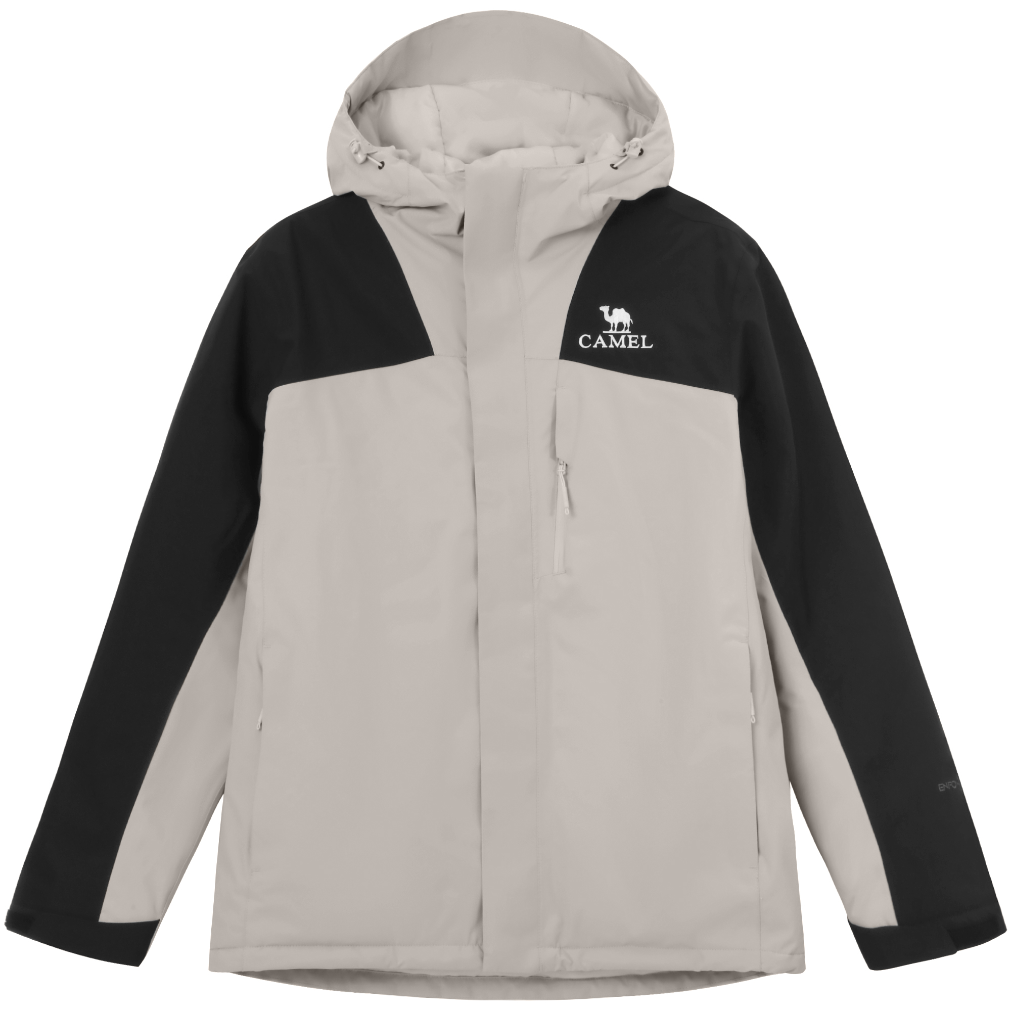 CAMEL Outdoor All-Weather Puffer Hiking Jacket for Men - Colorblock Insulated A13CA70135