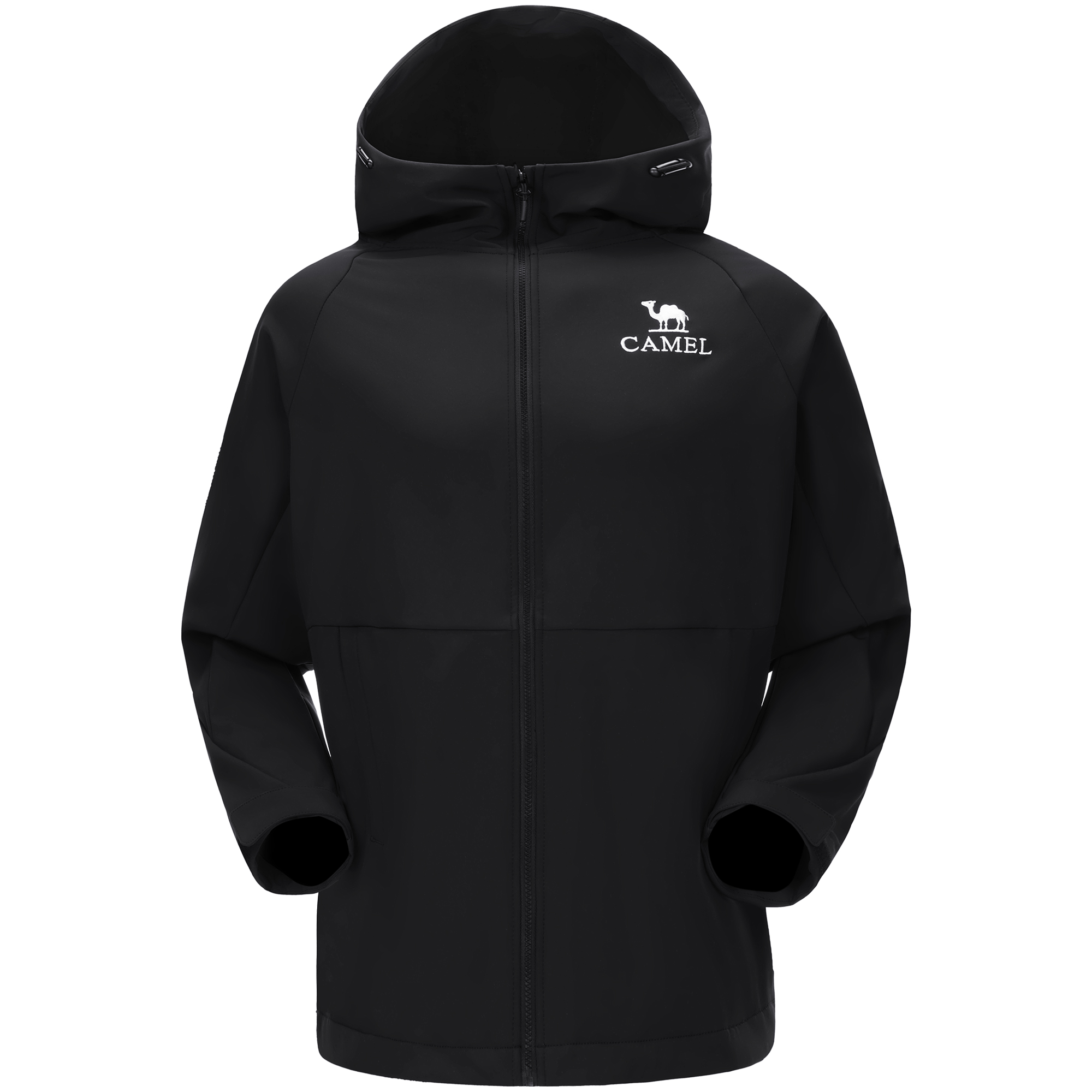 CAMEL Outdoor Water-Resistant Softshell Jacket with Hood Unisex Thermal Design A34CA45657