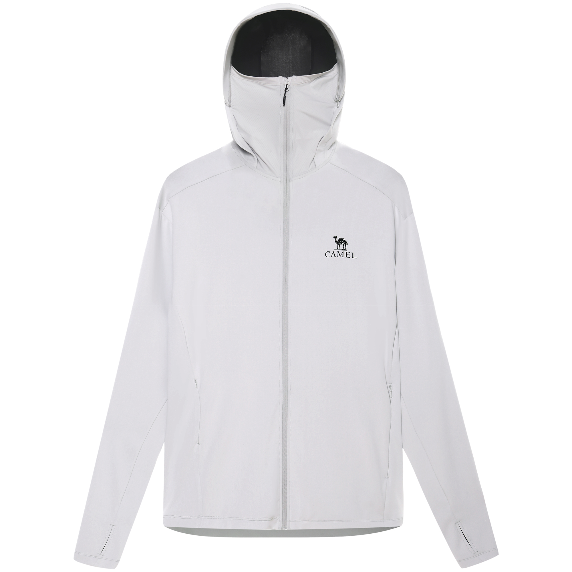 CAMEL UPF50+ Sun Protection Jacket with Detachable Cap and Breathable Fabric A14BF01007