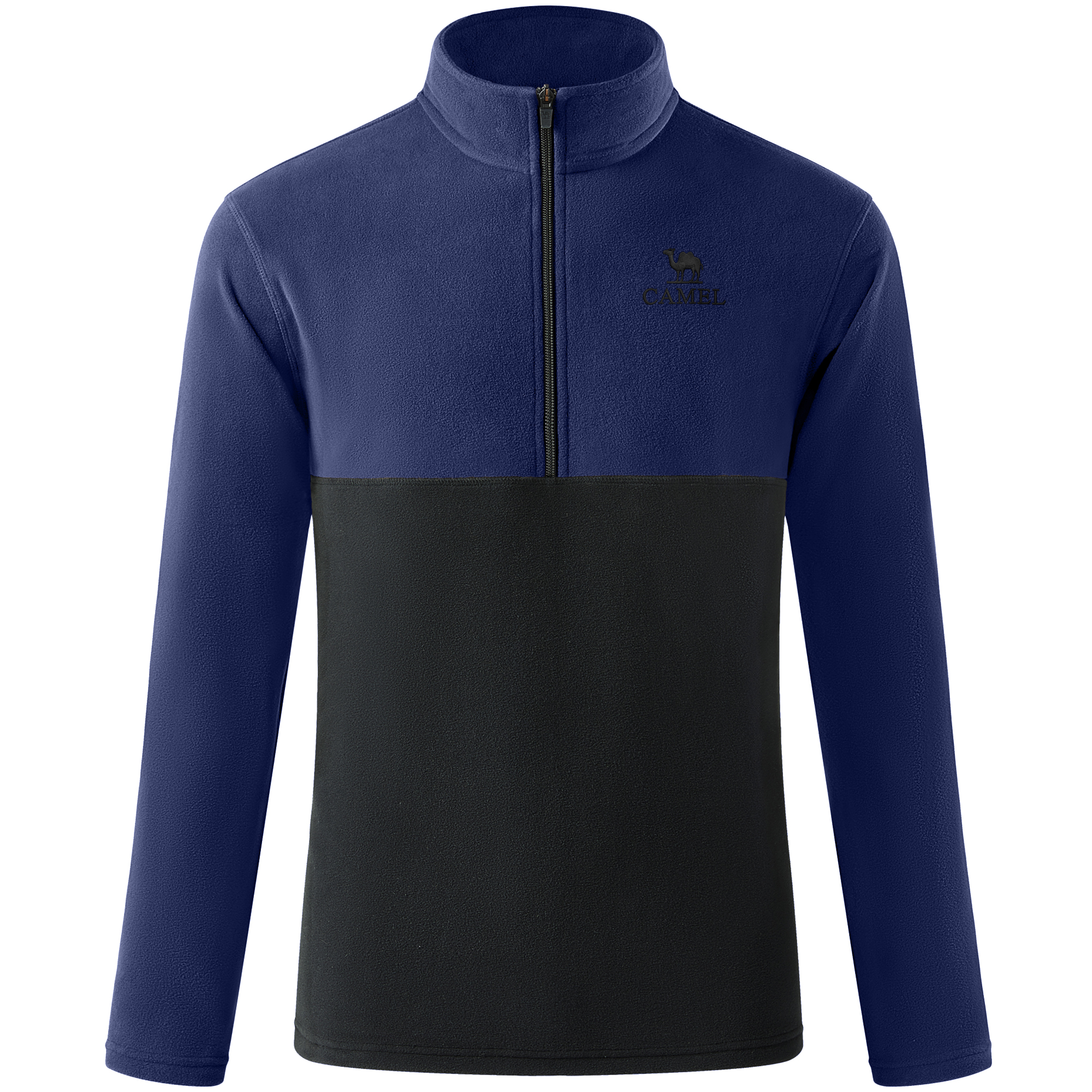 CAMEL Urban Function Colorblock Fleece Pullover Sweatshirt Long Sleeve A1W2NX101