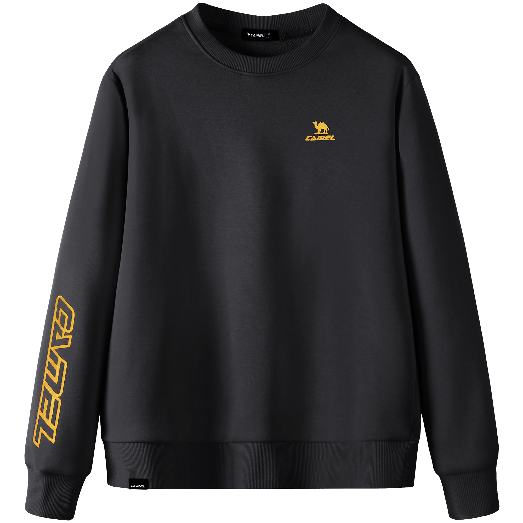 CAMEL Urban Function Series Letter Print Crewneck Pullover Sweatshirt Men 7C12264092