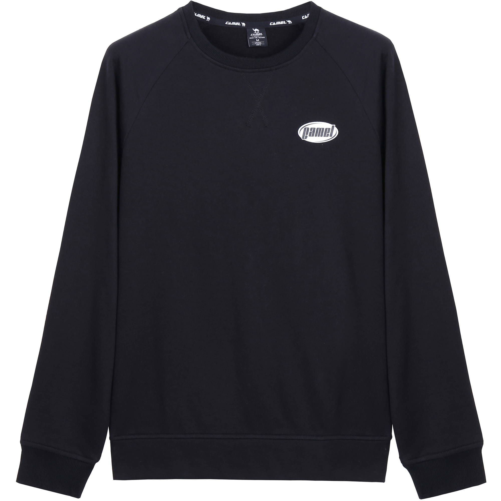 CAMEL Urban Function Series Loose Fit Letter Crewneck Sweatshirt J1W2RG118