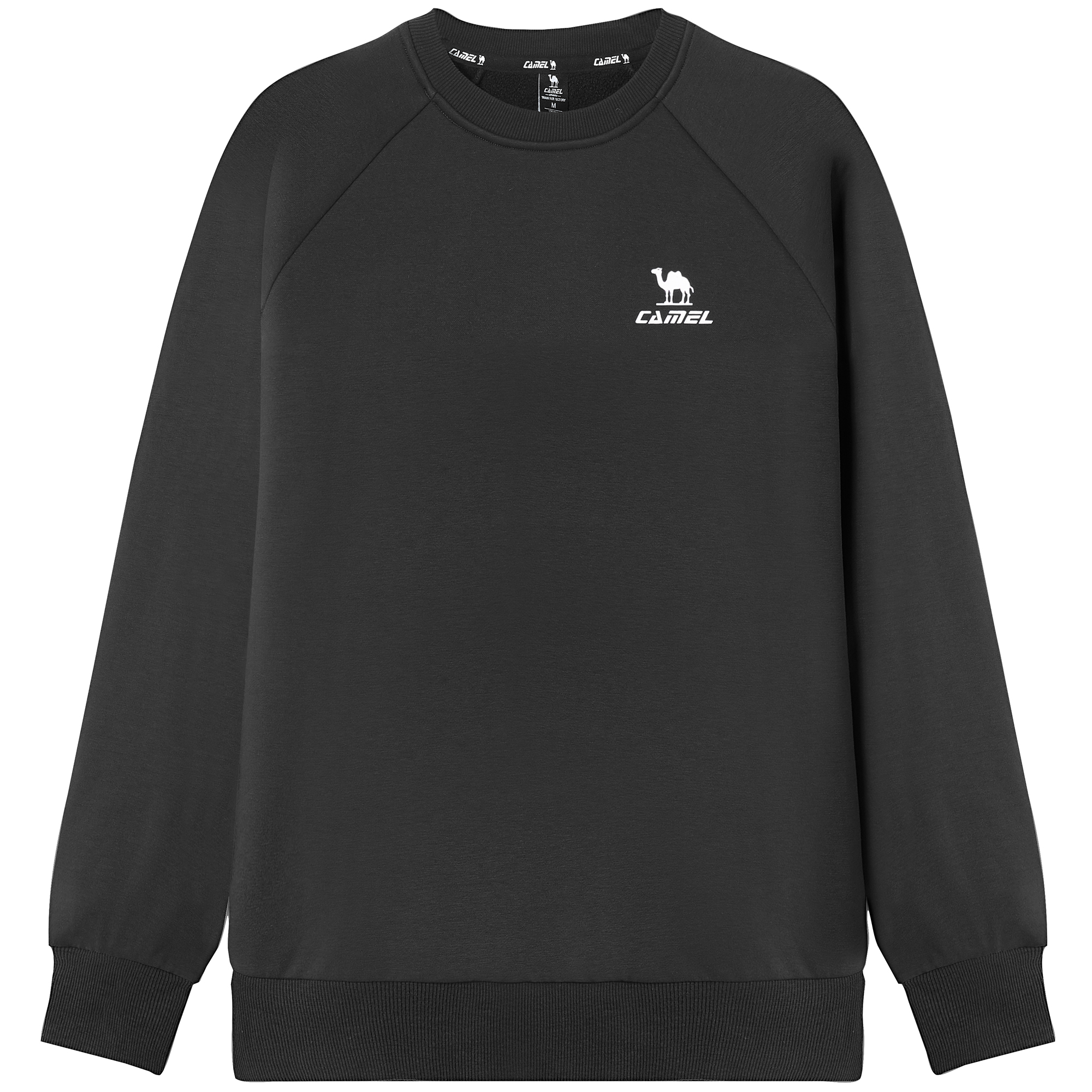 CAMEL Urban Long Sleeve Crewneck Sweatshirt - Warm Fleece Pullover C1W2UL639