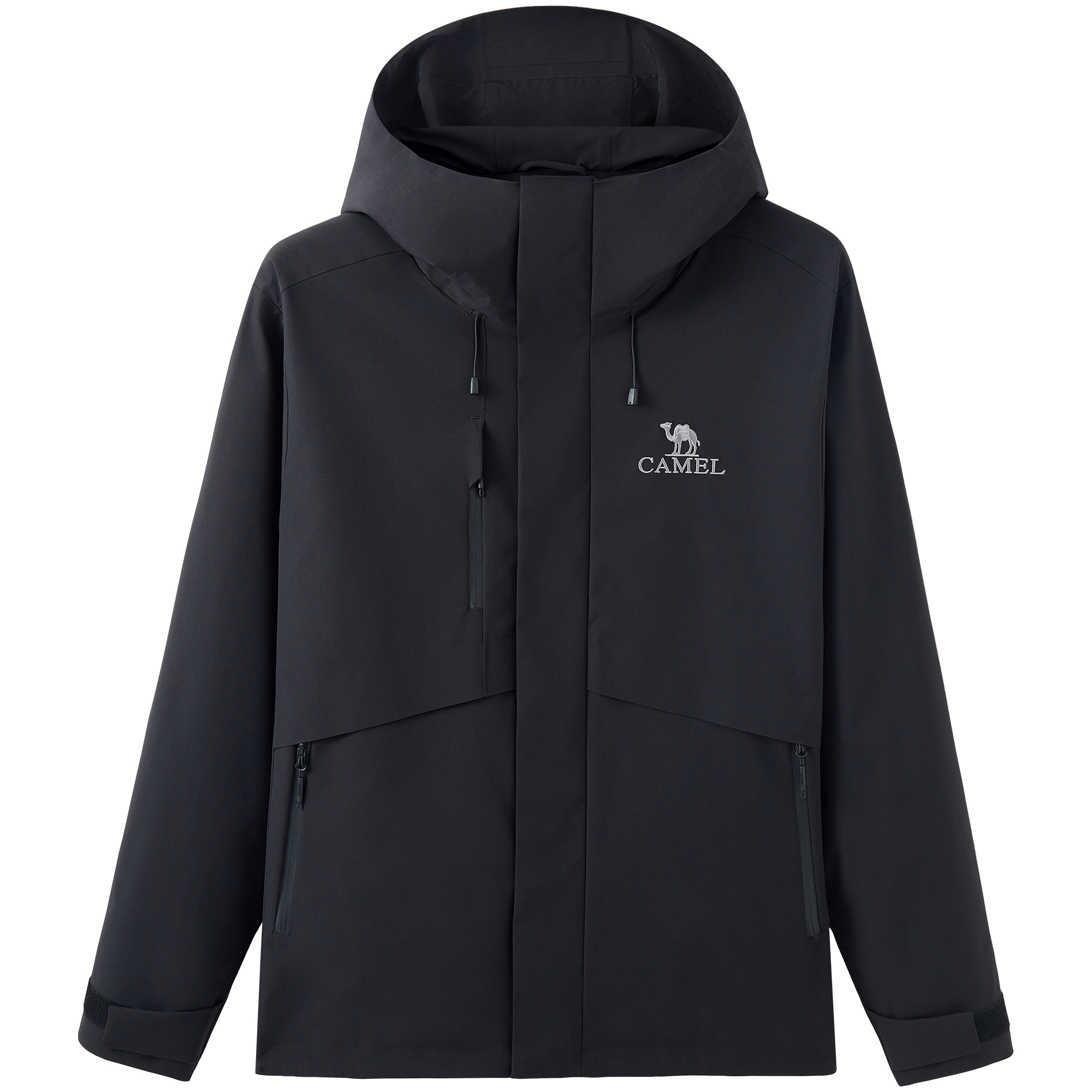 CAMEL Urban Outdoor Windproof Water-Resistant Hooded Jacket Unisex M34CS01625