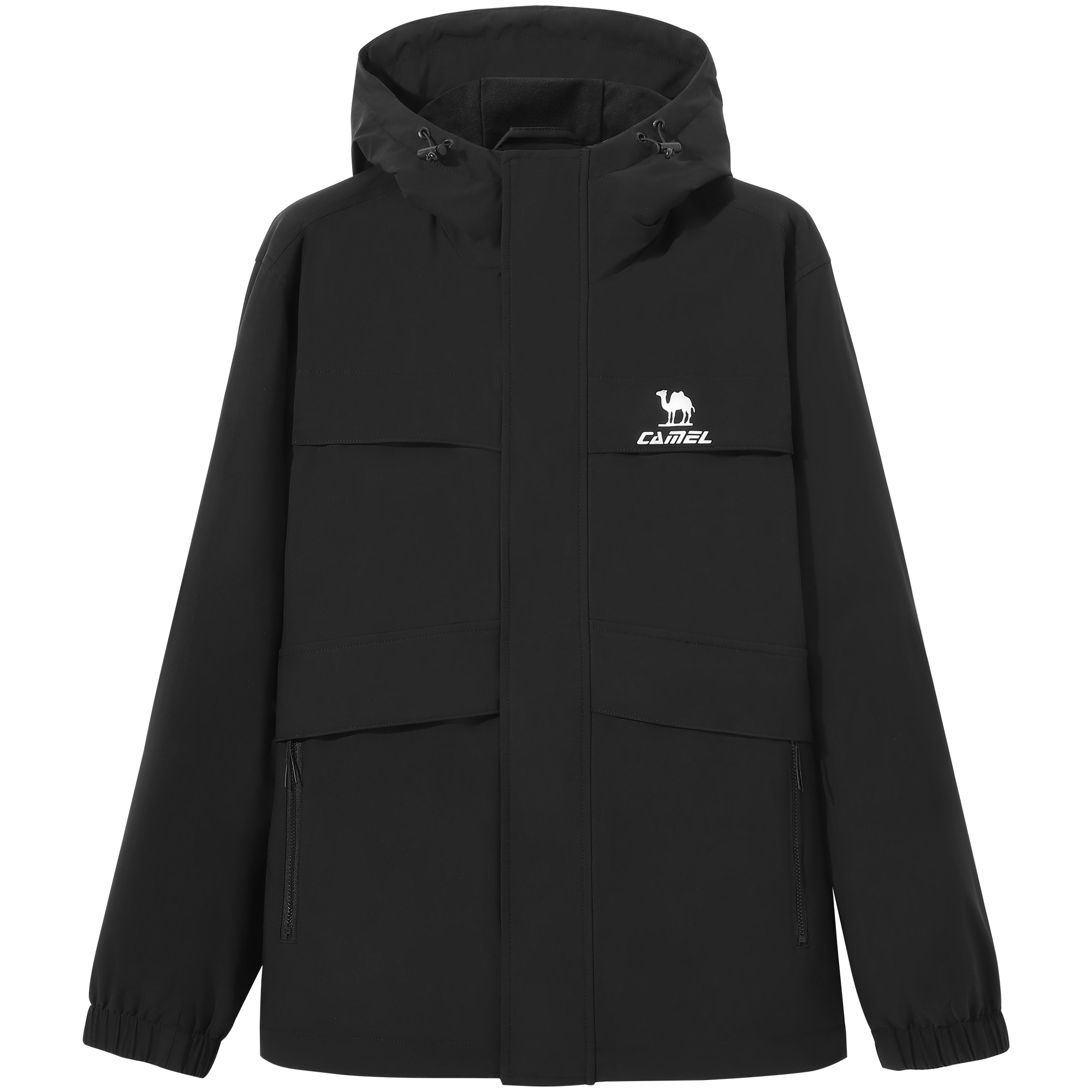 CAMEL Urban Series Colorblock Waterproof Windbreaker Jacket Unisex C34CAXM629