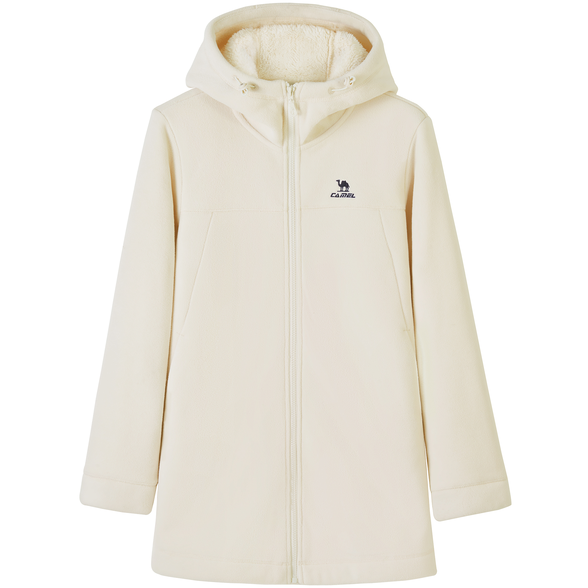 CAMEL Urban Series Fleece-Lined Warm Basic Sweatshirt for Men C23CZ05017