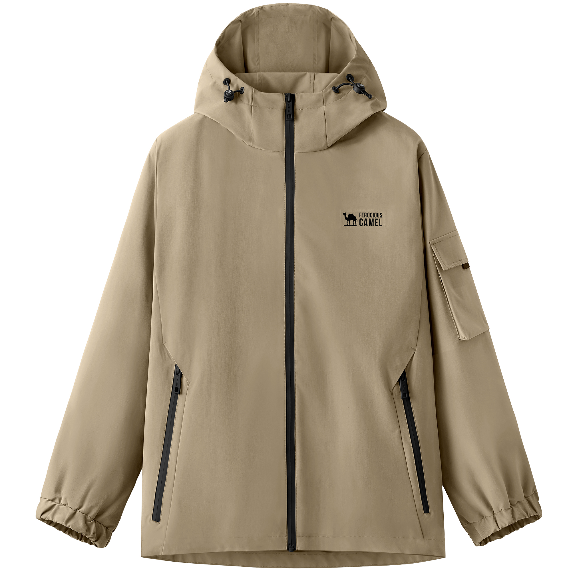 CAMEL Urban Series Waterproof Windproof Hooded Jacket for Men M13CA6V062