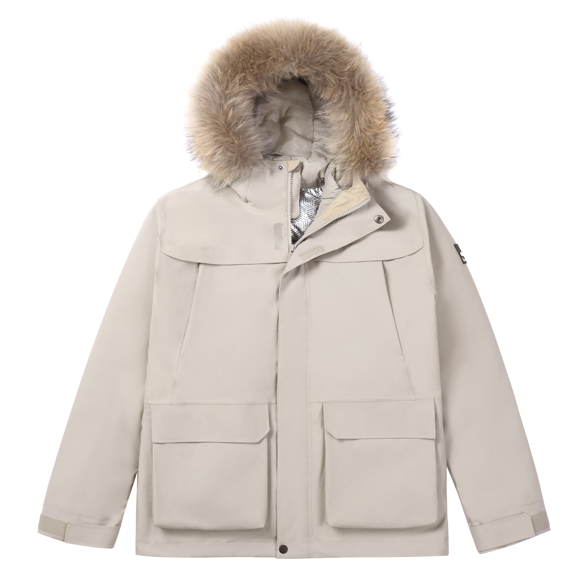 CAMEL Waterproof Windproof 3-in-1 Fleece-Lined Hooded Down Jacket Unisex. A1W2UH111