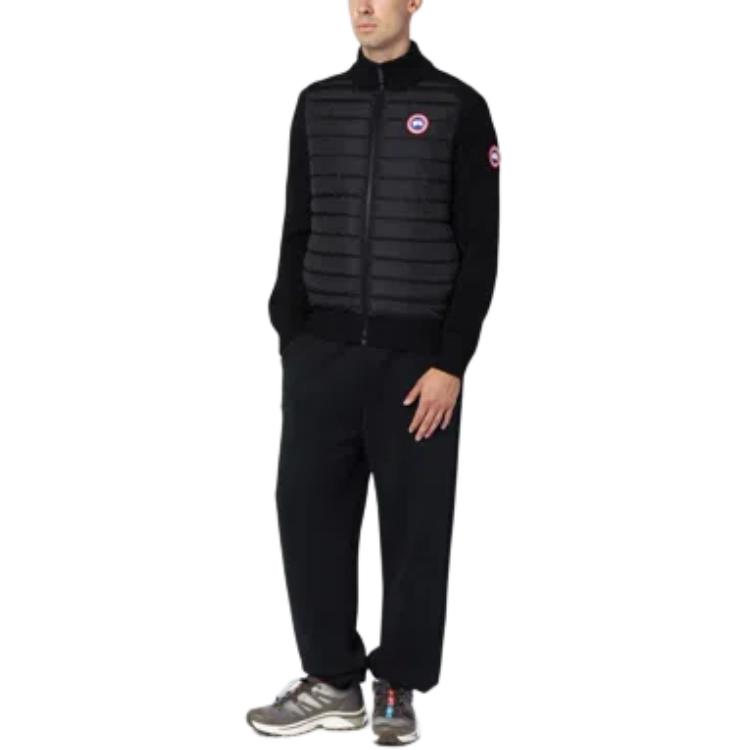 Shop Canada Goose  Black Elastic Waist Jogger Pants Relaxed Fit 7482M51-61