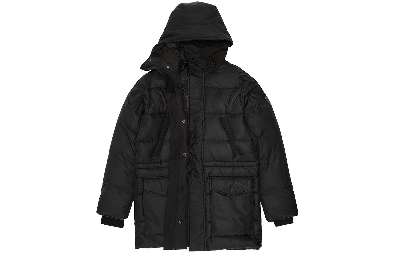 Canada Goose  Black Solid Color Zip-Up Hoodie Jacket 3206M-B61