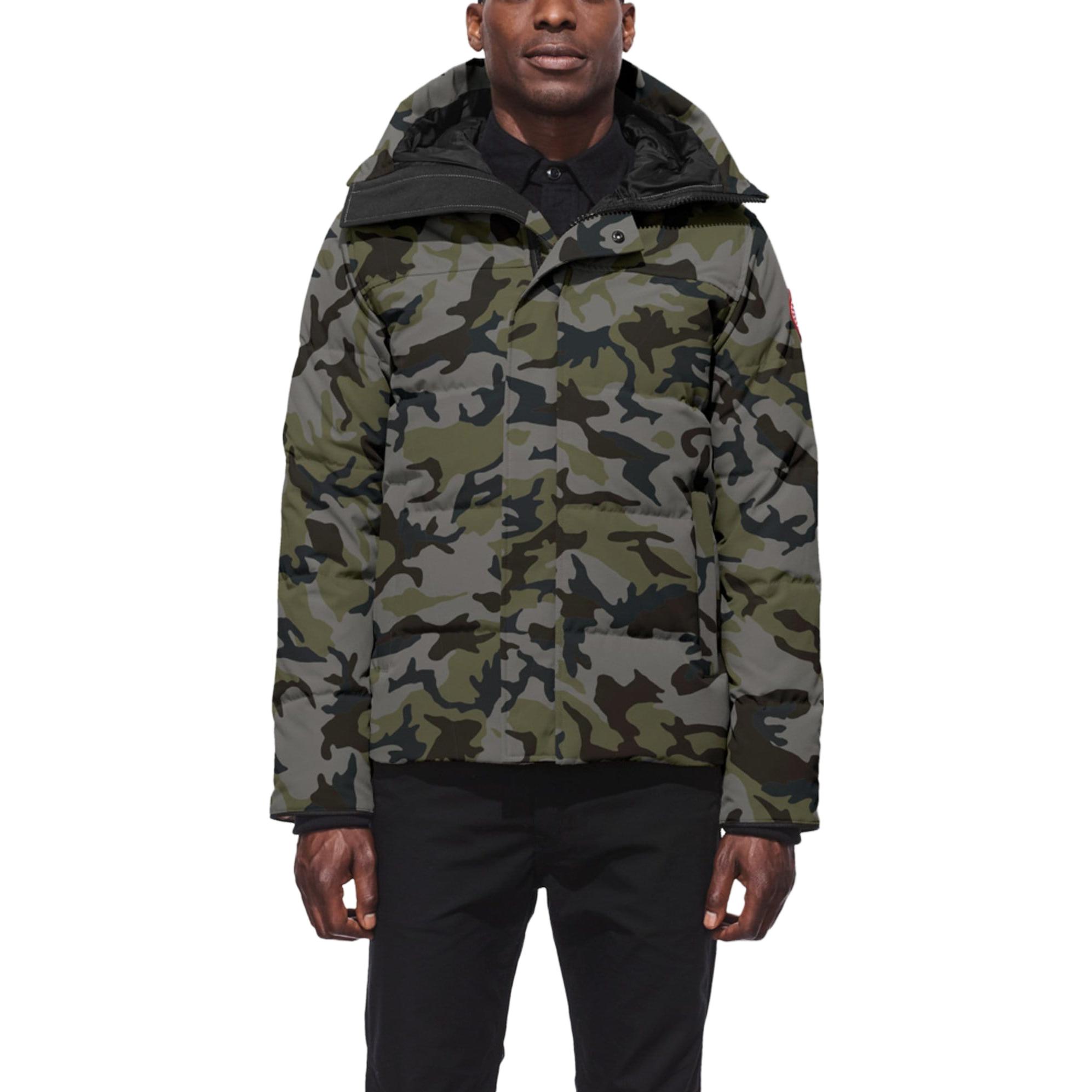 Lookbook Canada Goose 迷彩標誌綠色長袖羽絨派克大衣 3804MP-831