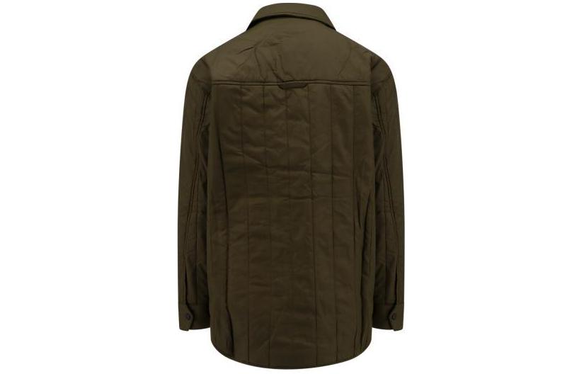 Lookbook Canada Goose  Green Mid-Length Jacket with Solid Color and Button Closure. CG6845M-B49