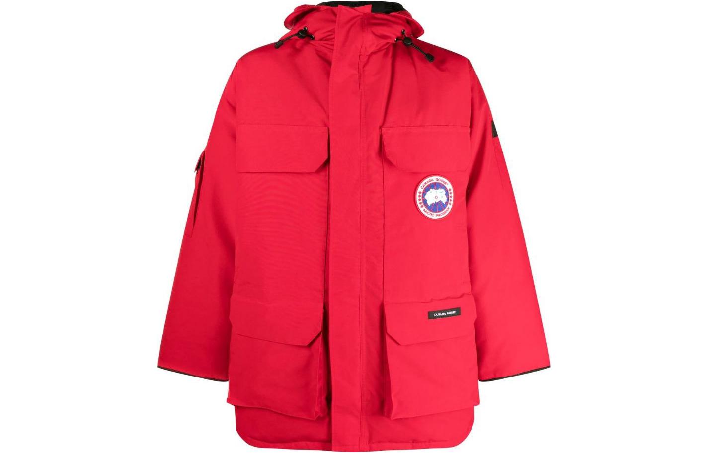 Buy Canada Goose  Logo Print Long Hooded Parka Coat 2051M28