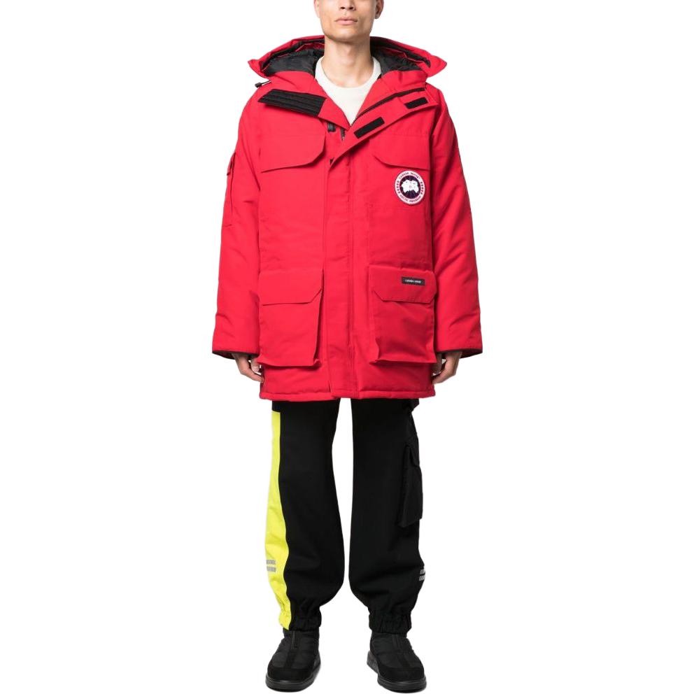 Lookbook Canada Goose  Logo Print Long Hooded Parka Coat 2051M28