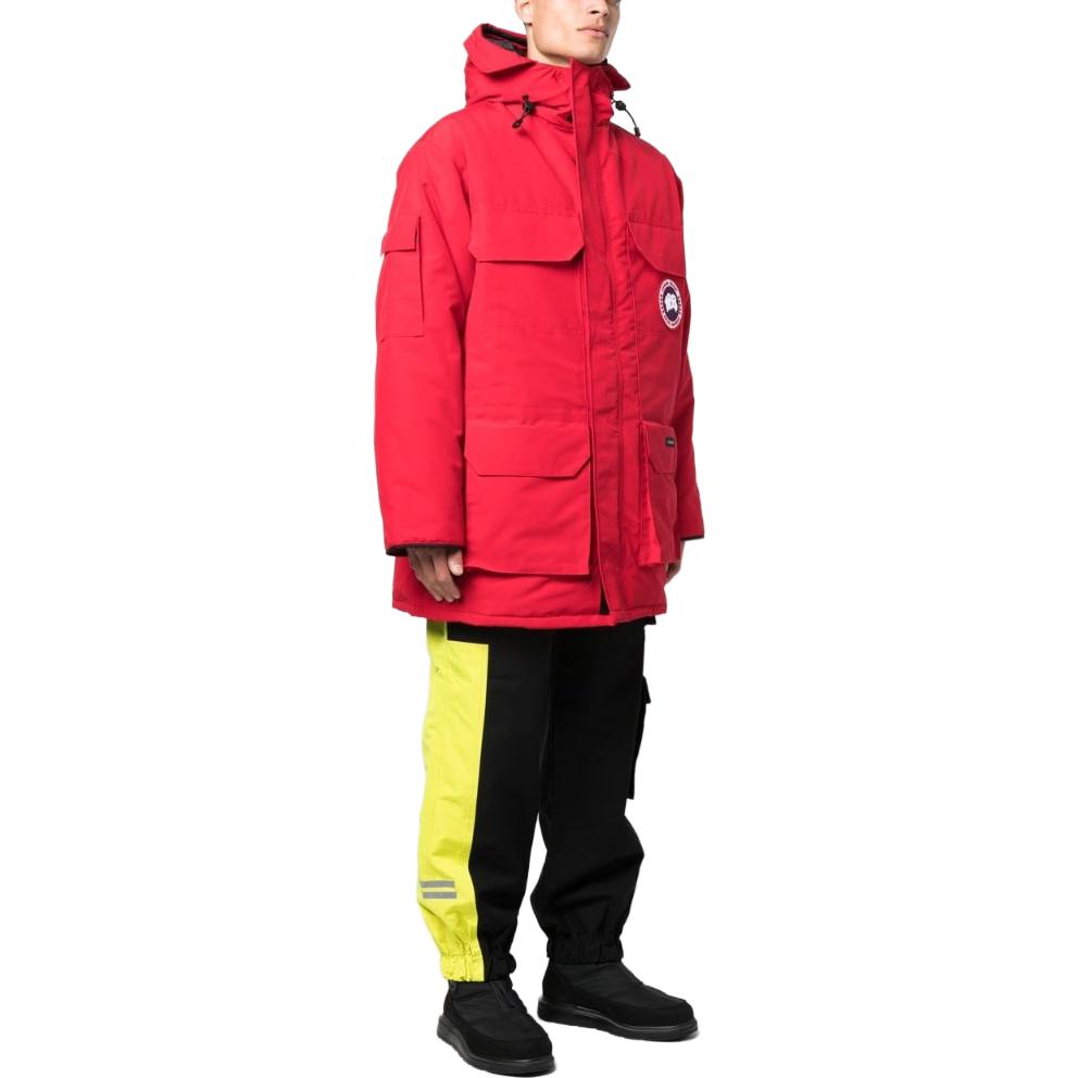 Purchase Canada Goose  Logo Print Long Hooded Parka Coat 2051M28