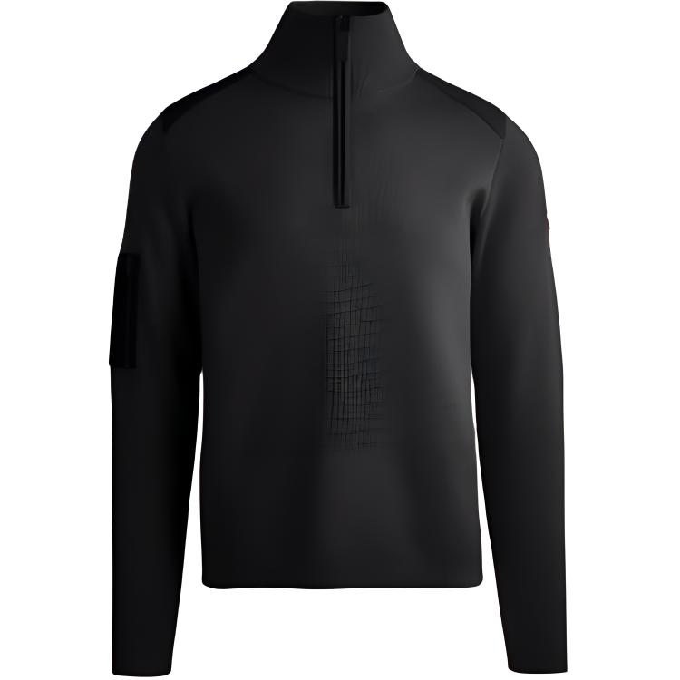 Canada Goose  Ribbed Turtleneck Pocket Sweater Black 7013M