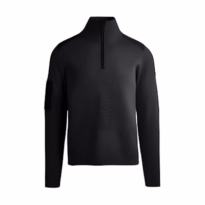 Canada Goose Ribbed Turtleneck Pocket Sweater Black 7013M