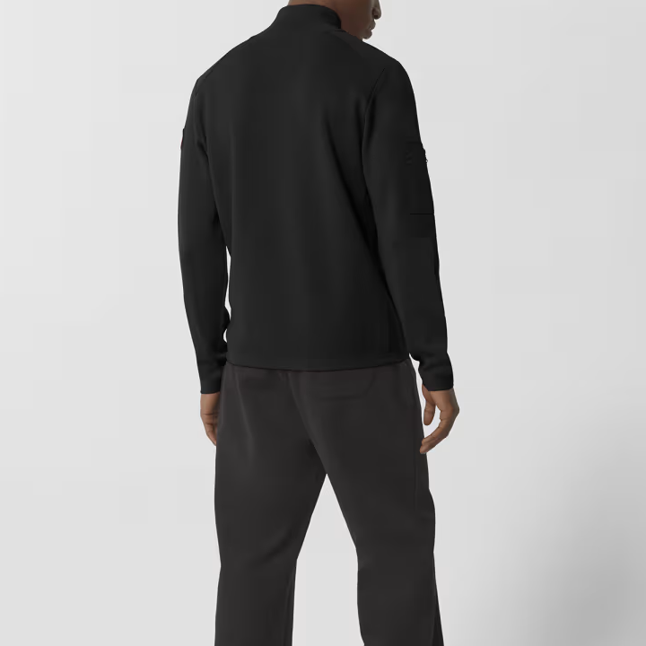 Shop カナダグース リブ タートルネック ポケット セーター ブラック 7013M