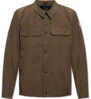 Canada Goose Single-Breasted Long Sleeve Jacket Military Green. 2447M0-49 Canada Goose Single-Breasted Long Sleeve Jacket Military Green. 2447M0-49