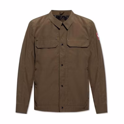 Canada Goose Single-Breasted Long Sleeve Jacket Military Green. 2447M0-49