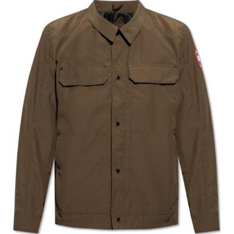 Canada Goose  Single-Breasted Long Sleeve Jacket Military Green. 2447M0-49 圖 2