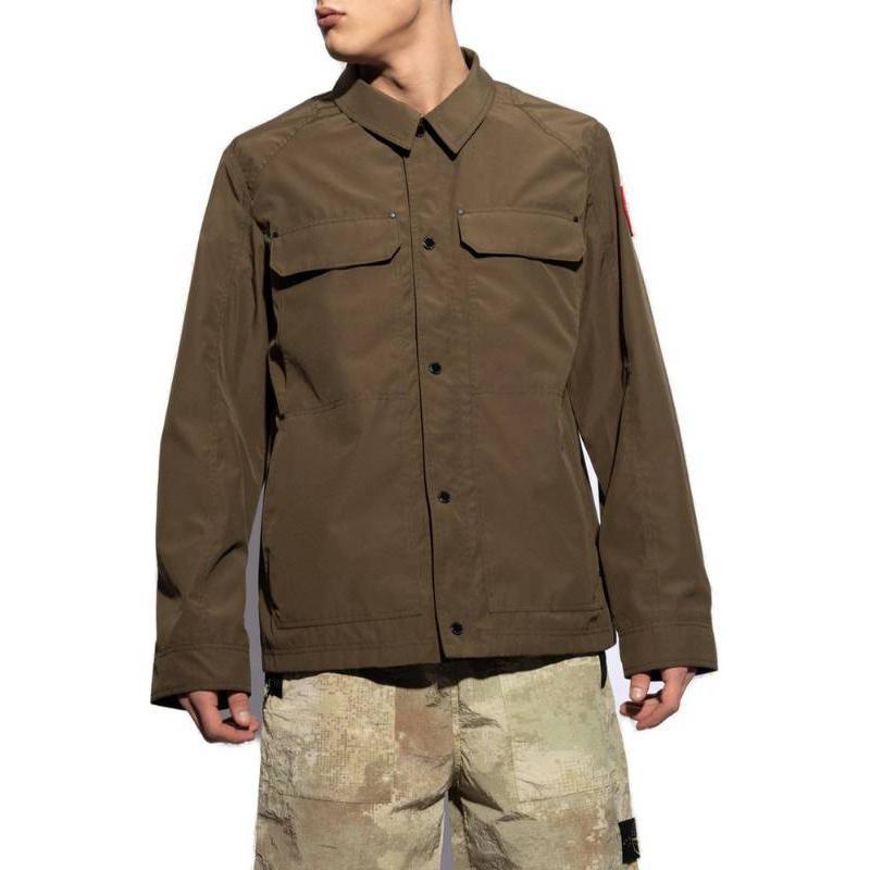 Canada Goose  Single-Breasted Long Sleeve Jacket Military Green. 2447M0-49 圖 4