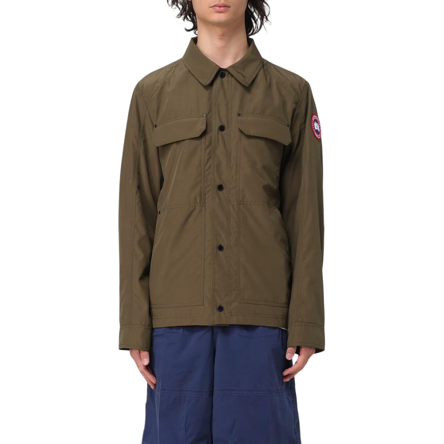 Canada Goose  Single-Breasted Long Sleeve Jacket Military Green. 2447M0-49 圖 6