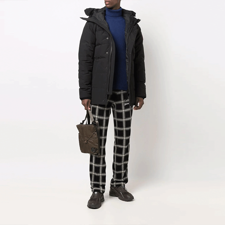 Canada Goose Black Down Puffer Jacket with Logo Patch and Hood CG3805MT-61 圖 3