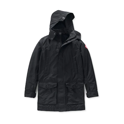 Canada Goose Black Hooded Multi-Pocket Patchwork Casual Long Sleeve Jacket 2409M-61
