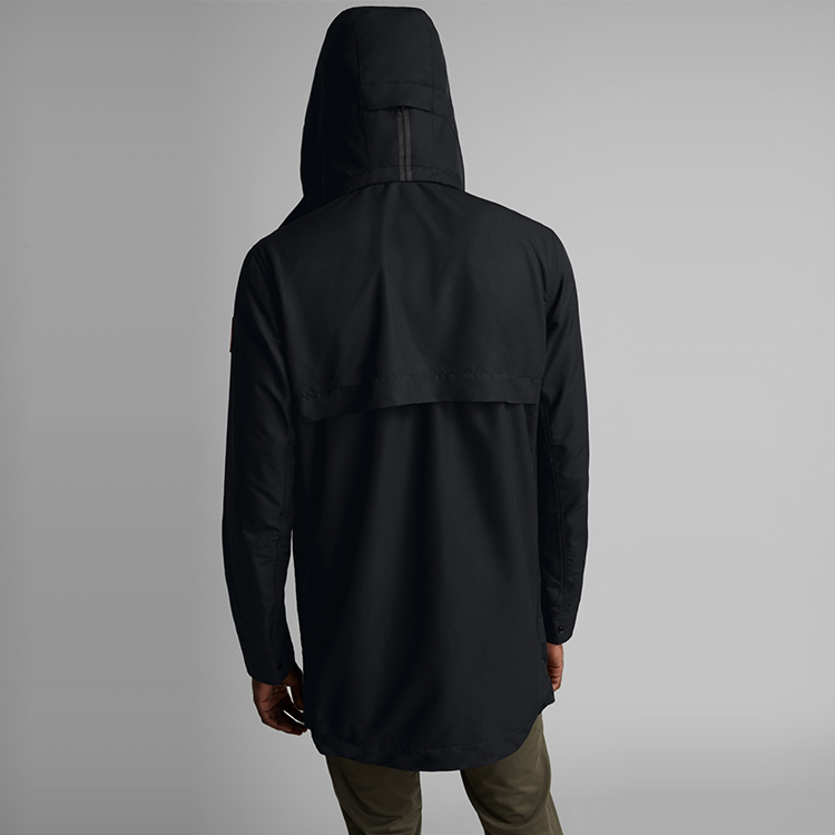 Canada Goose Black Hooded Multi-Pocket Patchwork Casual Long Sleeve Jacket 2409M-61 圖 4