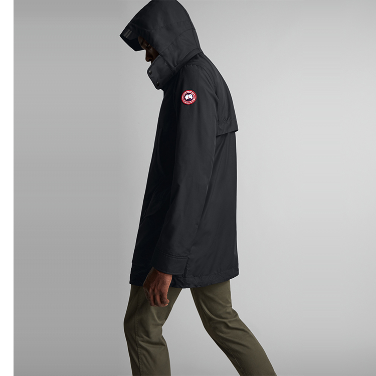 Canada Goose Black Hooded Multi-Pocket Patchwork Casual Long Sleeve Jacket 2409M-61 圖 5