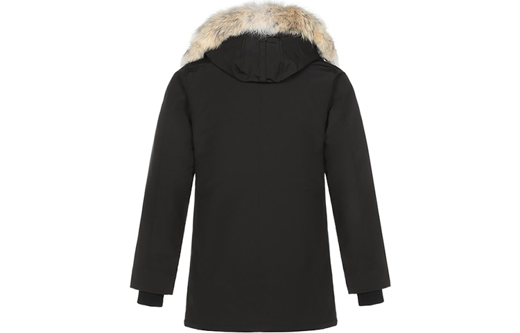 Lookbook 加拿大鹅黑标Chateau连帽羽绒外套黑色男女同款 3426MB-61