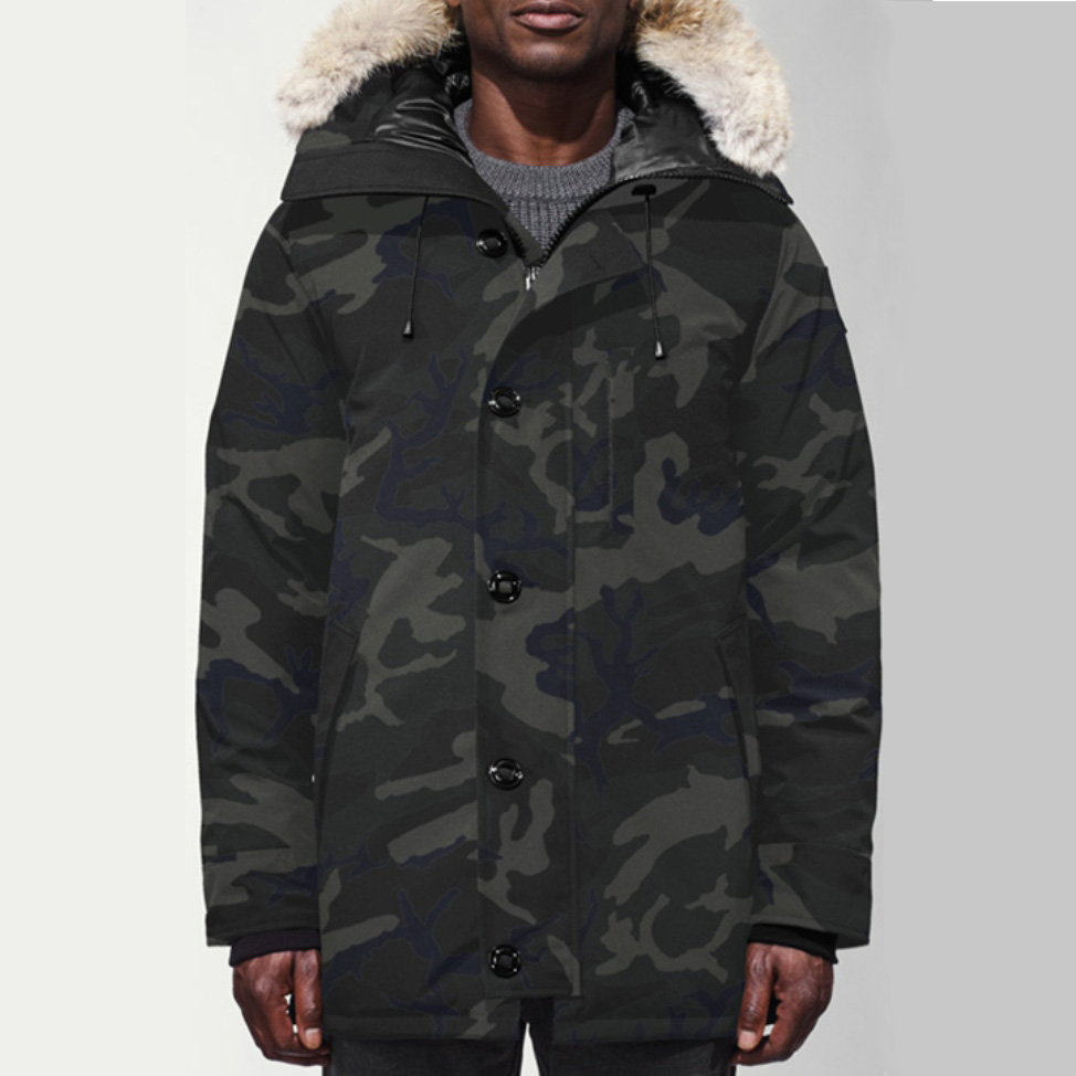 Canada Goose Black Label Chateau Parka Mid-Length Down Jacket Black Camo Unisex 3426MB-510 圖 3