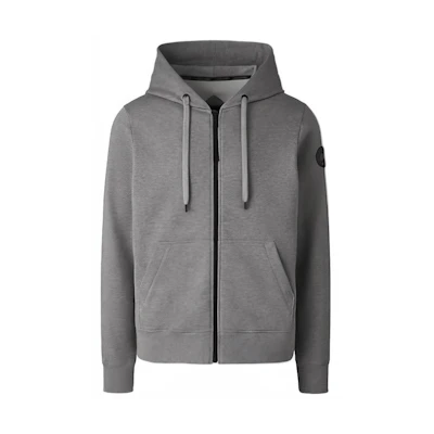 Canada Goose Black Label Huron FW22 Logo Full-Zip Hoodie Grey (). 7401MB-717
