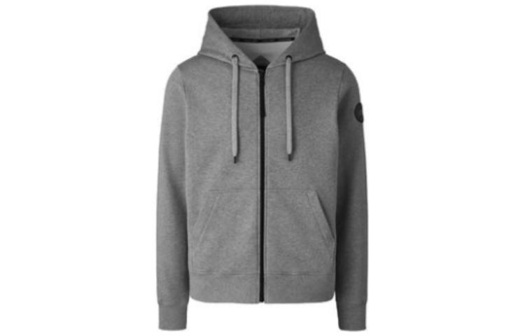 Canada Goose Black Label Huron FW22 Logo Full-Zip Hoodie Grey (). 7401MB-717 圖 2